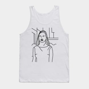 Distracted Boyfriend Meme and his Distraction Outline Tank Top